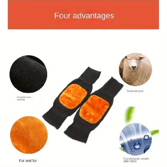 Washable Wool Knee Protectors for Daily Use and Joint Care